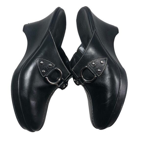 Cole Haan black Leather clogs 7 - Picture 1 of 9